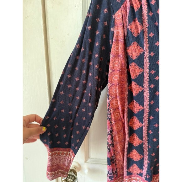 Lucky brand women’s size medium BoHo blouse - Picture 4 of 8